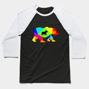 Colorful bear Baseball T-Shirt